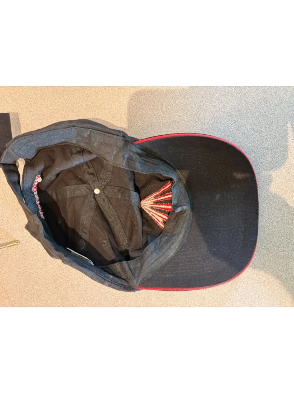 SARATOGA Horse Racing RACETRACK BUGLER BLACK & RED Baseball hat